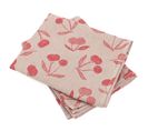 Lot De 2 Torchons De Cuisine Toile 50x70 Cm Coton Bing Rouge