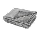 Plaid 150x200 Cm En Polyester Mellow Gris Flanelle