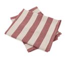 Lot De 2 Torchons De Cuisine Toile 50x70 Cm Coton Pat Bordeaux