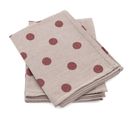 Lot De 2 Torchons De Cuisine Toile 50x70 Cm Coton Spot Bordeaux