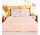 Parure De Lit 260x240 Cm Coton Volea Rose