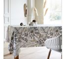 Nappe Rectangle 160x300 Cm Bahia Gris Fusain Coton +