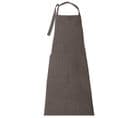 Tablier De Cuisine Double Poche 70x90 Cm Hono Marron Schiste