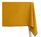 Nappe Coton 160x160 Cm Hono Jaune Curry Finition Point Bourdon