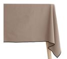 Nappe Coton 160x250 Cm Hono Beige Chanvre Finition Point Bourdon