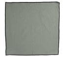 Lot De 6 Serviettes De Table Coton 42x42 Cm Hono Vert Lichen Finition Point Bourdon