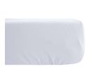 Drap Housse En Lin Lavé Froissé 90x190 Cm Sonate Blanc Neige