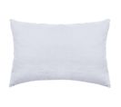 Taie D'oreiller Uni 50x70 Cm 100% Lin Lavé Sonate Blanc Neige