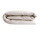 Housse De Couette 200x200 Cm Petit Lit Double Lin Lavé Sonate Blanc Naturel