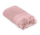 Serviette De Toilette Jacquard 550 G/m² 50x90 Cm Tethys Micro-coton Rose