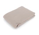 Drap Housse Flanelle Unie 90x190 Cm Coton Wales Beige Nougat