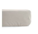 Drap Housse Uni 80x200 Cm 100% Percale De Coton Manoir Blanc Naturel Bonnet 35