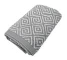 Serviette De Toilette 50x100 Cm Symetrie Coton Gris Losanges