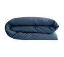 Housse De Couette Lin Et Coton 240x220 Cm Collection Opera Bleu Ardoise