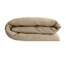 Housse De Couette Lin Et Coton 260x240 Cm Collection Opera Marron Camel