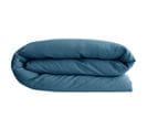 Housse De Couette Lin Et Coton 260x240 Cm Collection Opera Bleu Marine