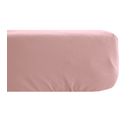 Drap Housse Lin Et Coton 140x190 Cm Mousseline De Coton Opera Rose