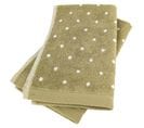 Lot De 2 Serviettes Invité 33x50 Cm Efficience Dots Vert Olive