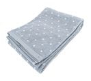 Drap De Douche En Coton 70x140 Cm Collection Efficient Dots Bleu Capri