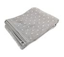 Drap De Bain En Coton 100x150 Cm Collection Efficient Dots Gris Lunar