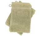 Lot De 2 Gants De Toilette 16x21 Cm Efficience Pure Vert Olive