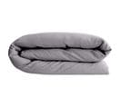 Housse De Couette 140x200 Cm Pur Coton Collection Palace Gris Acier