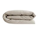 Housse De Couette 260x240 Cm Pur Coton Collection Palace Beige Lin