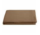 Drap Plat 270x290 Cm Pur Coton Collection Palace Marron Cognac