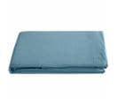 Drap Plat 270x290 Cm Pur Coton Collection Palace Bleu Topaze