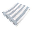 Drap De Bain 100x150 Cm Coton Collection Efficience Stripes Bleu Capri