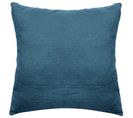 Taie D'oreiller 65x65 Cm Pur Coton Collection Palace Bleu Marine