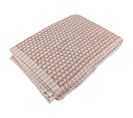 Drap De Bain 100x150 Cm Pur Coton Motifs Quadrillés Collection Glow Marron