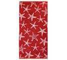 Drap De Plage 75x150 Cm Pur Coton Collection Agrigente Rouge