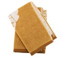 Lot De 2 Torchons De Cuisine Pur Coton 50x50 Cm Grilluxe Jaune