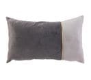 Coussin Bicolore Liseré Doré 30x50 Cm Collection Ultima Gris