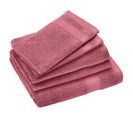 Parure De Bain Coton 550g/m2 Collection Naïa Par Lot De 5 Rose Bois De Rose