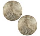 Set De Table Rond 40x40 Cm Collection Phuket Doré