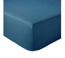 Drap Housse 80x200 Cm Bonnet 30 Cm Percale De Coton Moorea Pacific Bleu Cobalt