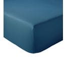 Drap Housse 140x190 Cm Bonnet 40 Cm Percale De Coton Moorea Pacific Bleu Cobalt