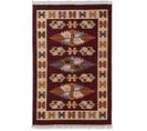 Tapis Réversible Plat Kilim Avec Franges Berbère Imlil Rouge 70x140