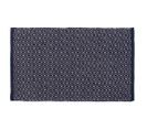 Tapis Intérieur Plat Ethnique Lavable En Machine Oban Bleu Marine 50x80