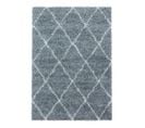 Tapis Shaggy Design Rectangle Géométrique Chantecler Gris 160x230