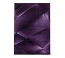 Tapis Graphique Moderne à Courtes Mèches Fauvette Lilas 240x340