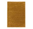 Tapis Shaggy Design Uni Rectangulaire Gadol Or 100x200