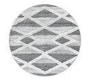 Tapis à Courtes Mèches Rond Scandinave Soldi Gris Ø 80