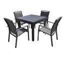 Salon De Jardin Moderne 4 Personnes Modulo Full Aluminium