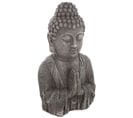 Statuette De Bouddha - H. 49 Cm - Effet Bois