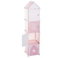 Meuble De Rangement Enfant Colonne - 34 X H. 140 Cm - Rose