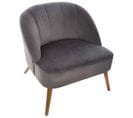 Fauteuil Contemporain Naova - H. 71 Cm - Gris