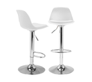 Lot De 2 Tabourets De Bar Karl Design Blanc